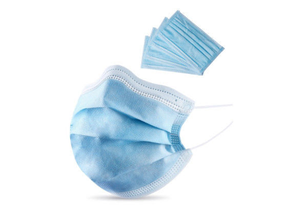 Blauer nichtgewebter Latex freies Earloop pp. Gesichtsmasken
