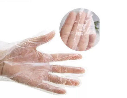 Prägeartige Wegwerfhandhandschuhe des Umgang mit Lebensmittelns-0.01mm