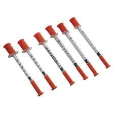 Transparente Insulin-Injektionsspritzen des Fass-1ml